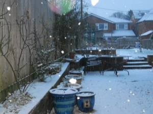 Denna bild tog K på morgonen. Inte känns det som läge ett stänga en skola för det här?