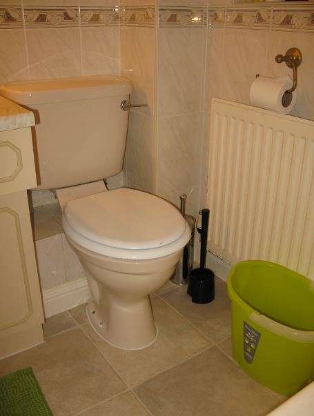 Allmän varning för engelska toaletter med den här typen av spak; De är ofta svårspolade. Har de några år på nacken krävs ofta ett antal tryck och lite tur för att köra igång spolningen. 