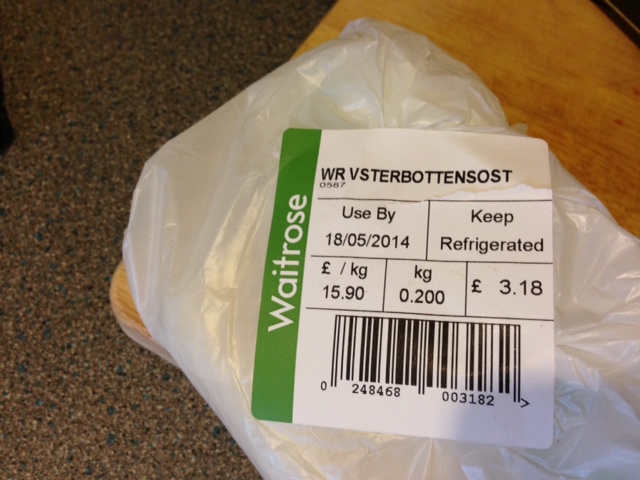 Halva tog jag med mig på kvällen och halva fick bli kvar hemma i vår kyl.