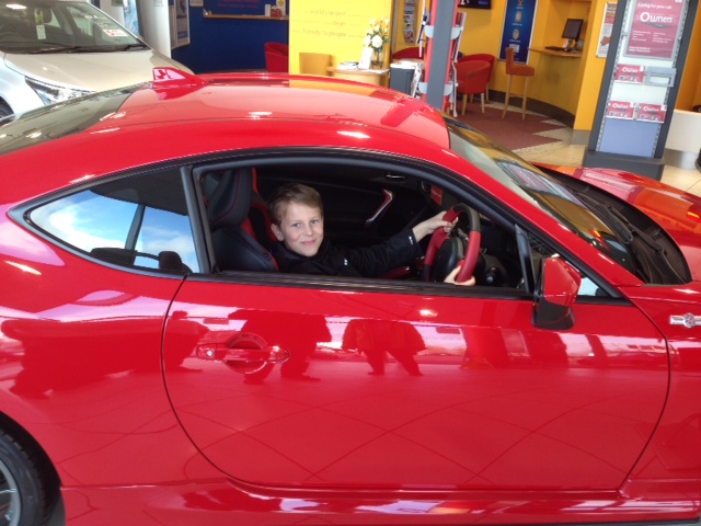 A fick provsitta en Toyota som han verkligen gillade.