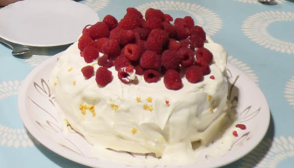 Glasstårtan fick jag i alla fall vara med och dela på. Den var precis lika god som det var tänkt.