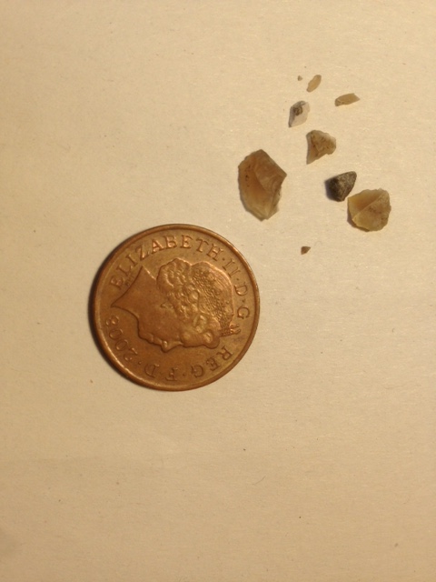 Flinta från cykeldäcket